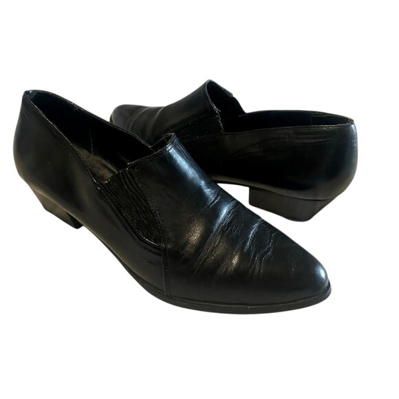 Wild Pair Vintage BlackLeather Women’s 8.5B Western Mules Booties Pointed Y2K - Picture 4 of 13